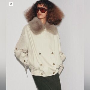 VIRAL, SOLD OUT ZW Collection Water Repellent Jacket with Detachable Fur Collar